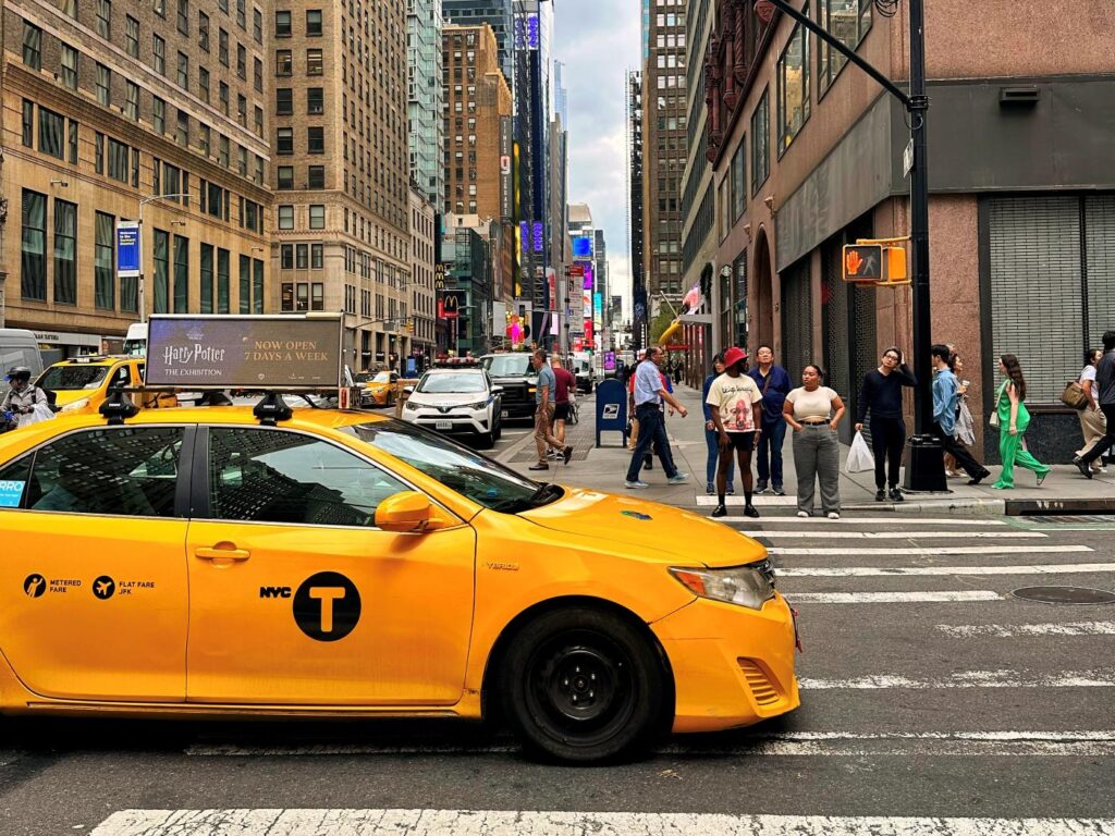 Yellow cab in NYC 