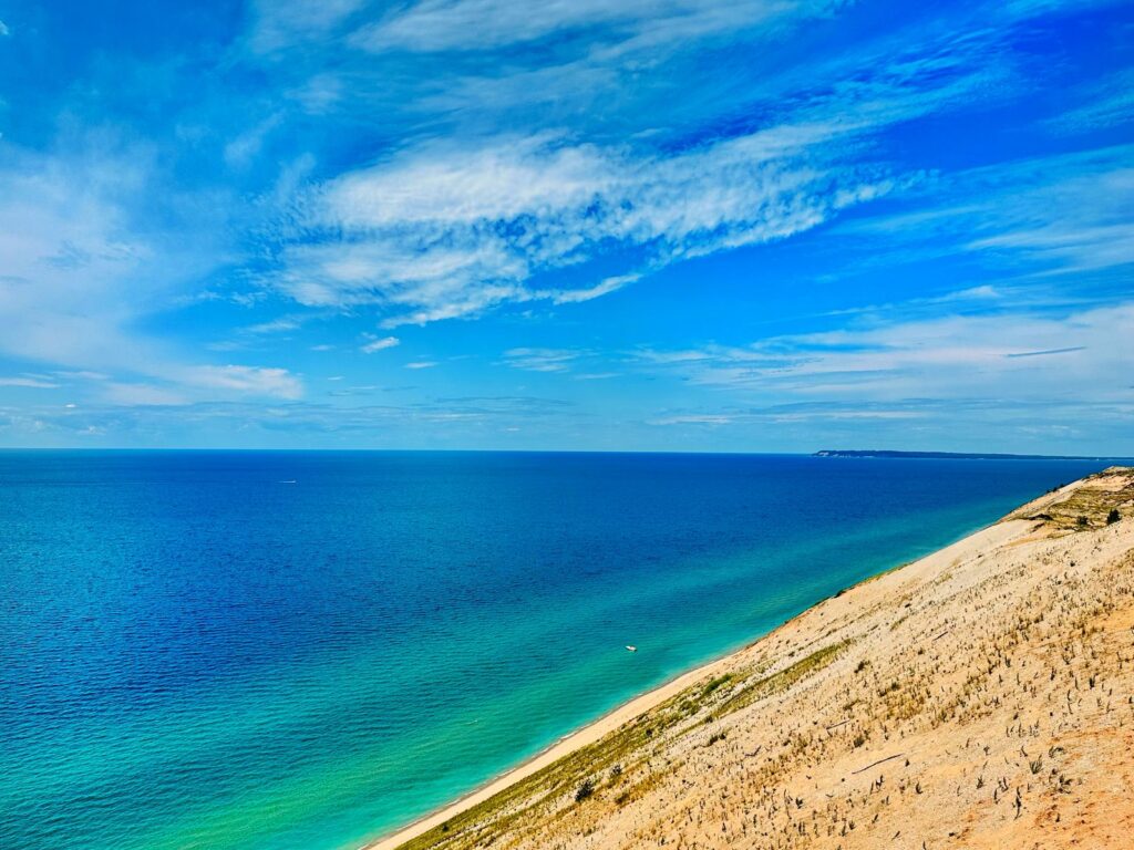 View of Lake Michigan at Sleeping Bear Dunes National Lakeshore