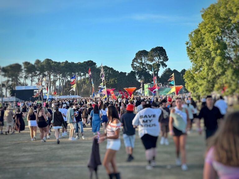 Large crowd attending a two-day music festival in Christchurch