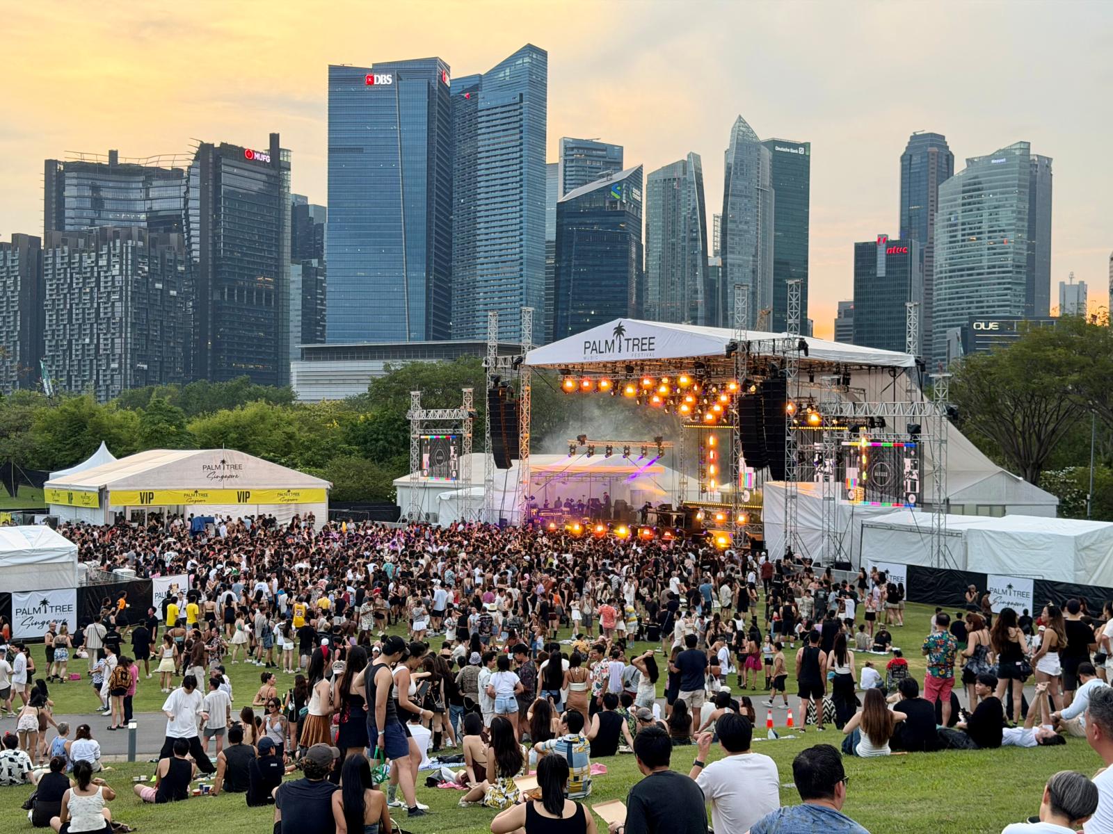 Crowd at Palm Tree Festival in Singapore