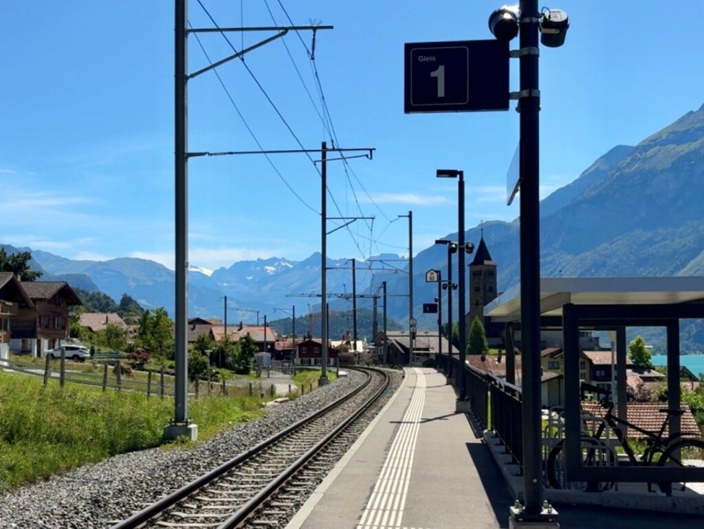 A train track in Switzerland
