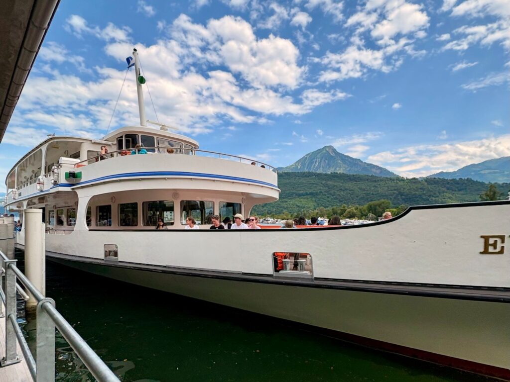A passenger ferry in Switzerland
