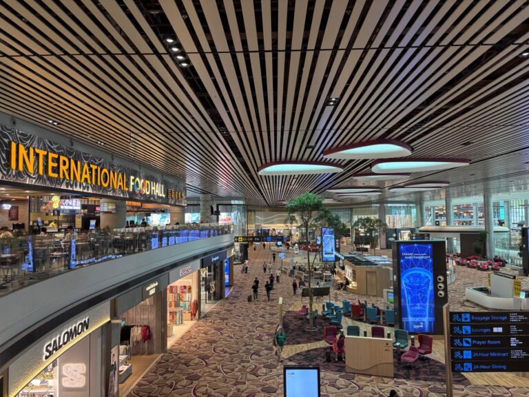 Changi Airport Terminal 4 during a layover at Changi Airport