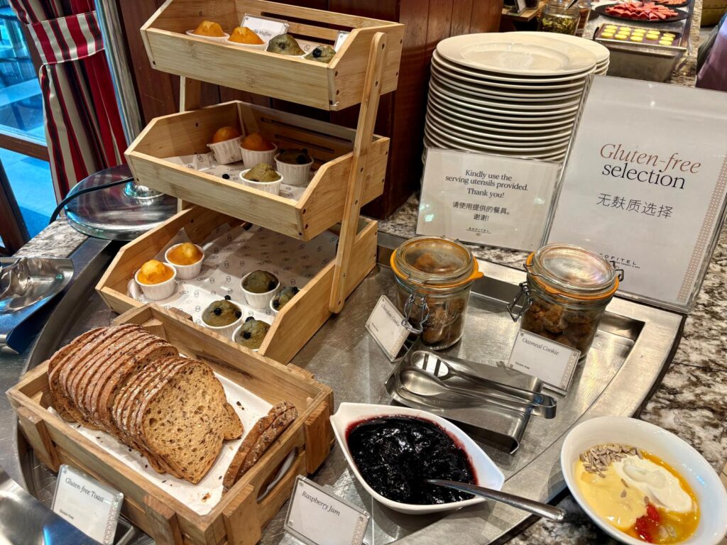 Gluten-free in Singapore at Sofitel Sentosa buffet breakfast