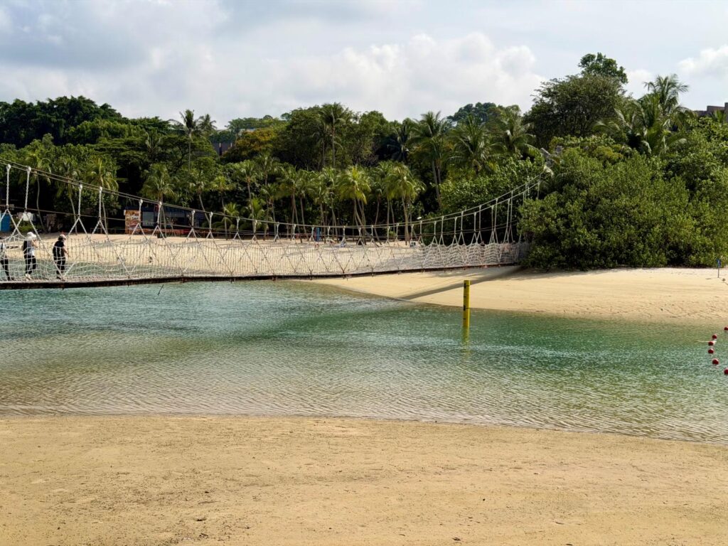 A bridge over water in Sentosa Singapore